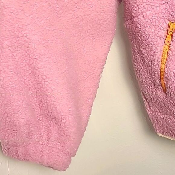 Universal Thread Sherpa Jacket, Pink w/Off-white & Peach Zippers, Size Large,NWT - Picture 7 of 12